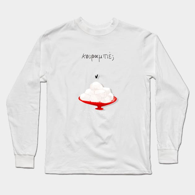 Κουραμπιές - Illustration Long Sleeve T-Shirt by Le petit fennec